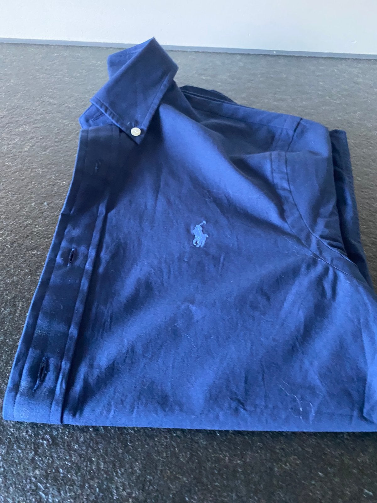 Ralph Lauren overhemd/korte mouw/XS 165 origineel, Ophalen of Verzenden, Zo goed als nieuw, Jongen, Overhemd of Blouse