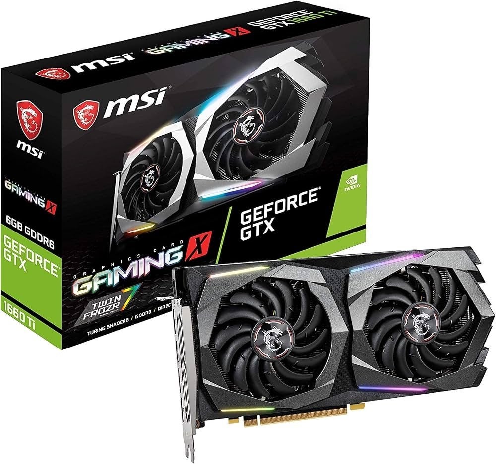 MSI GeForce GTX 1660 Ti Gaming X 6GB GDDR6 Videokaart, Computers en Software, PCI-Express 3, Gebruikt, GDDR6, Ophalen of Verzenden