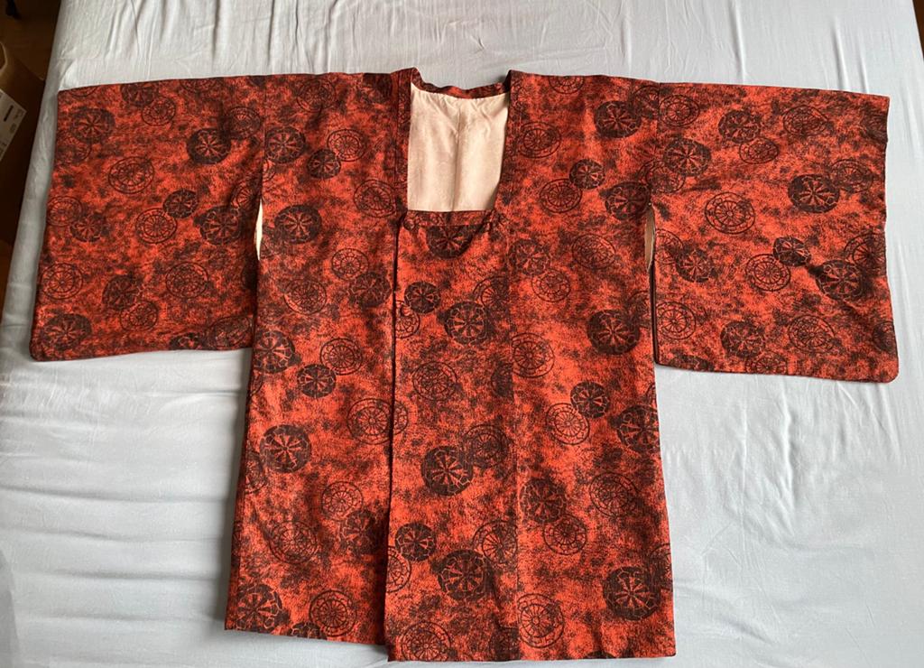 Mooie kimono met wielpatroon- universele maat, Ophalen of Verzenden, Zo goed als nieuw, Overige typen