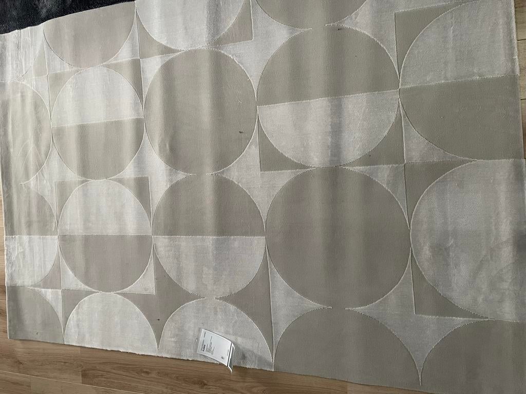 Licht Beige Patroon Vloerkleed 160x230 cm, Ophalen, Beige, 150 tot 200 cm, 200 cm of meer