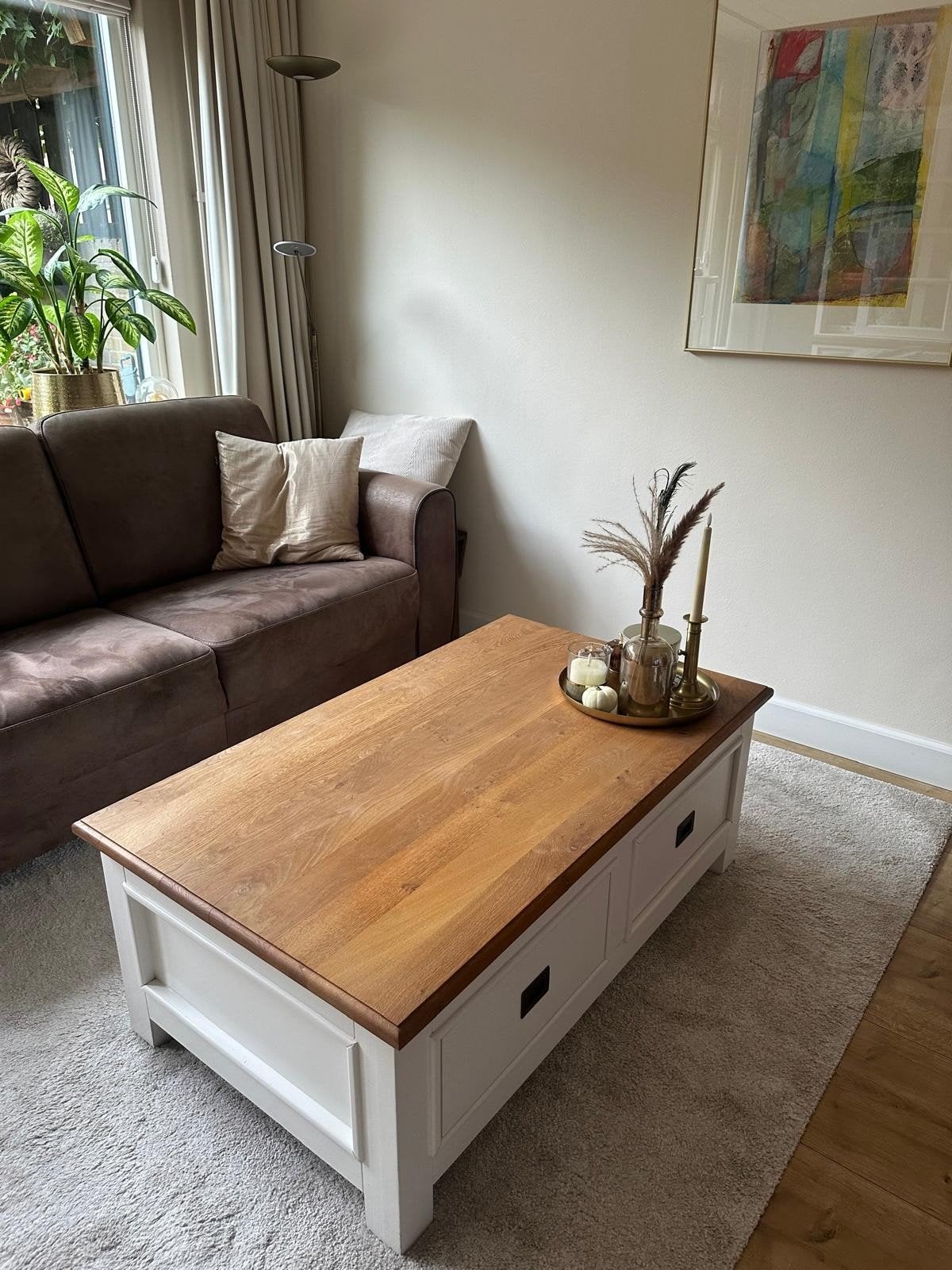 Richmond salontafel, Huis en Inrichting, Ophalen, 100 tot 150 cm, 50 tot 100 cm, Zo goed als nieuw