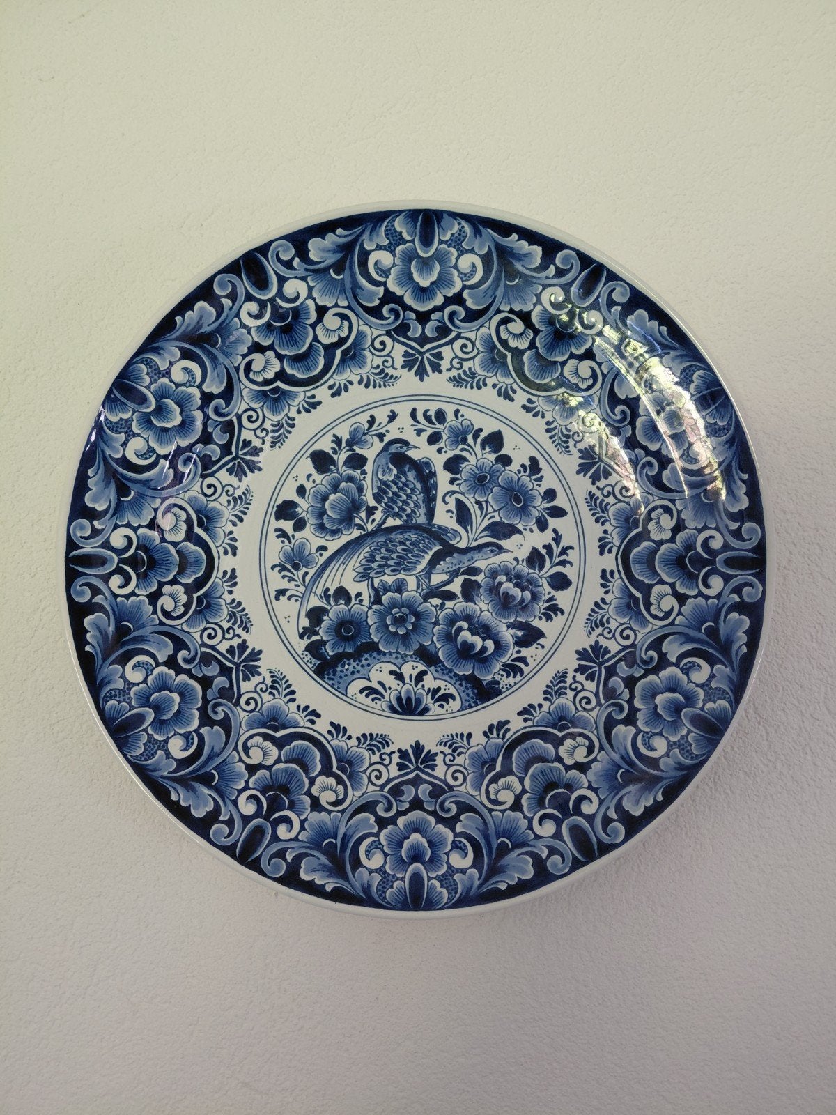 Delft blauw wandbord, Antiek en Kunst, Ophalen