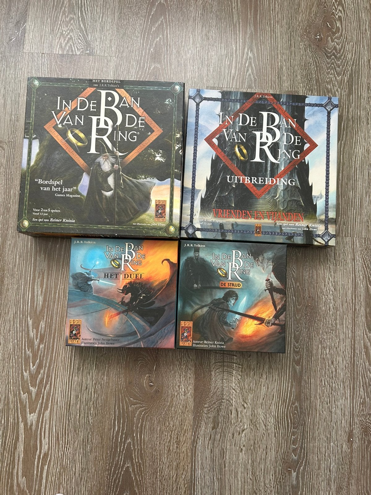 In de ban van de ring bordspel, Hobby en Vrije tijd, Gezelschapsspellen | Bordspellen, Ophalen of Verzenden, Zo goed als nieuw