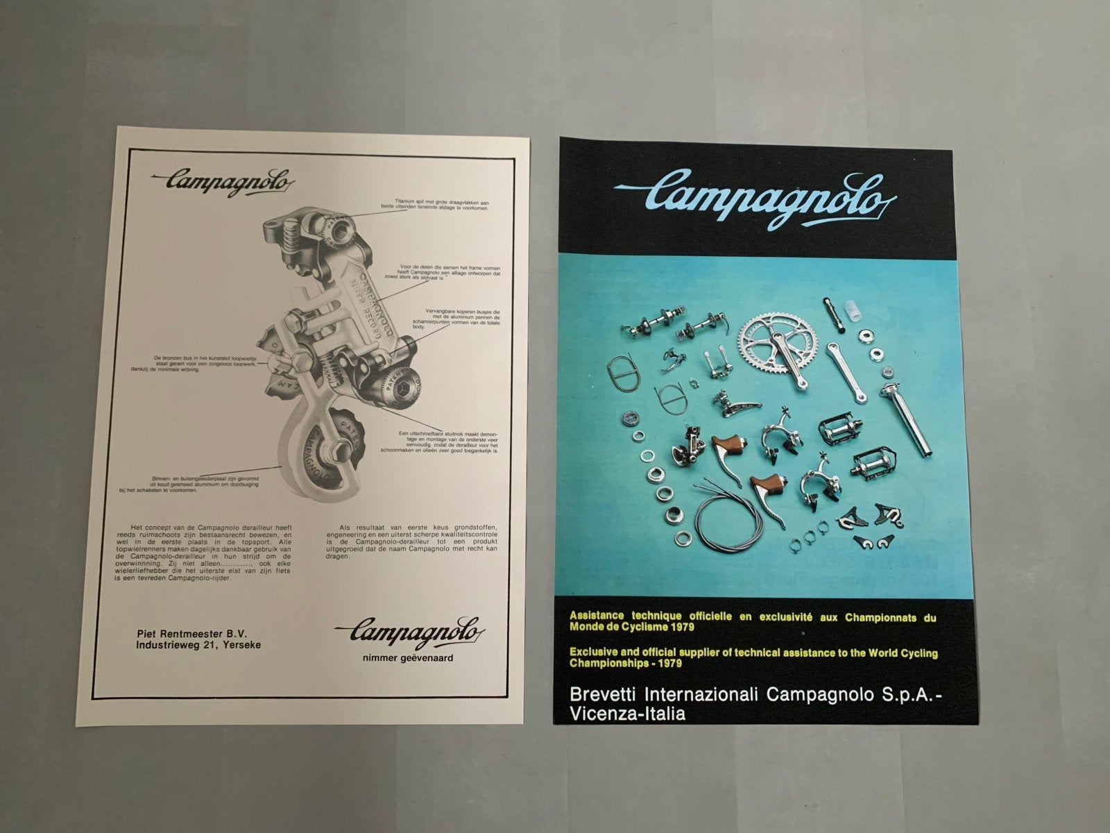 Campagnolo posters super record vintage racefiets baanfiets, Ophalen of Verzenden, Huis en Inrichting