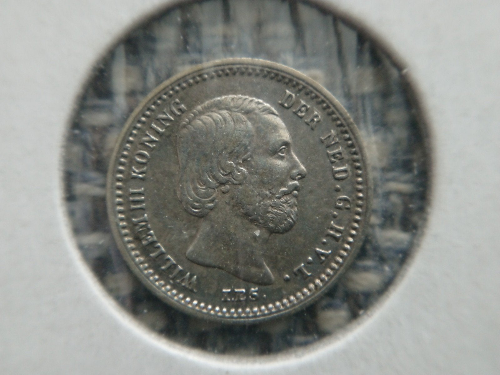 5 cent of stuiver 1868 Willem III mooie kwaliteit, Ophalen of Verzenden, Koning Willem III, 10 cent