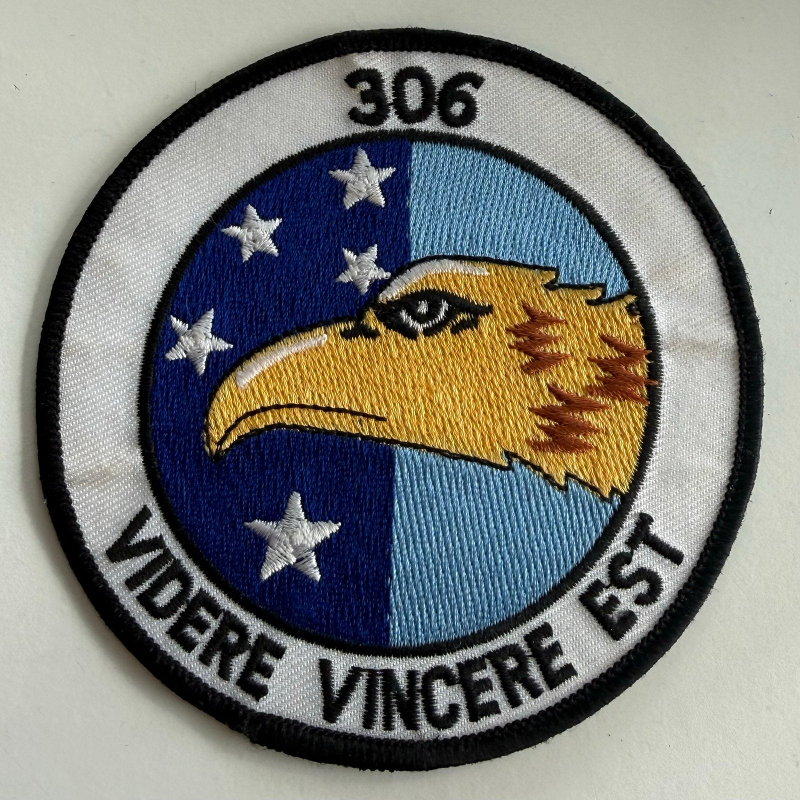 Originele 306 Squadron patch KLu Nederlandse Luchtmacht, Ophalen of Verzenden, Luchtmacht, Nederland, Embleem of Badge
