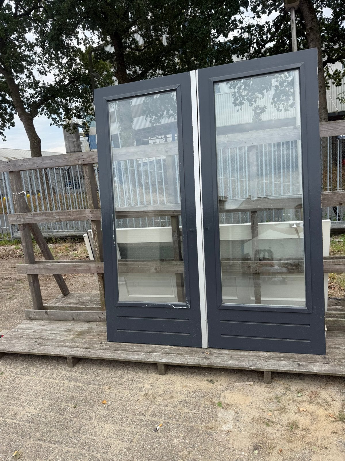 Openslaande tuindeuren hardhout, Ophalen, 120 cm of meer, 200 tot 215 cm, Buitendeur