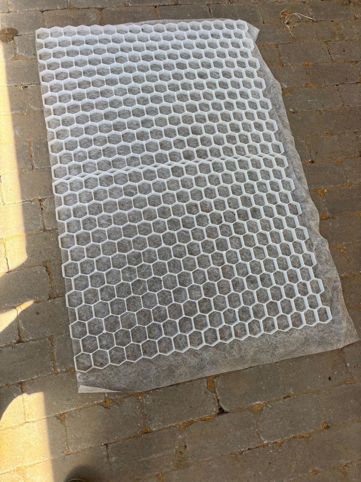 Grindplaten met gronddoek, Tuin en Terras, Ophalen, Zo goed als nieuw