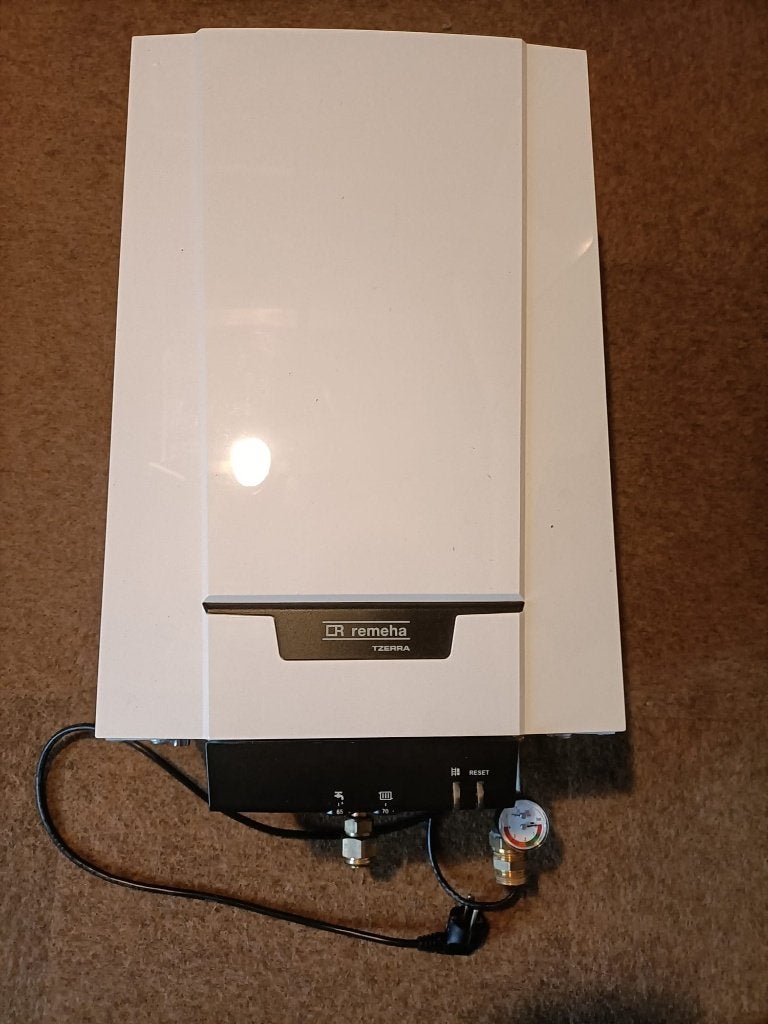 CV-ketel Remeha Tzerra M 39C Plus CCS CW5, Ophalen, 30 tot 80 cm, Gebruikt, Hoog rendement (Hr)