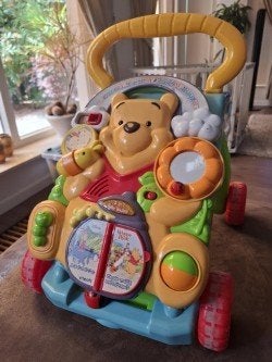 VTech 2 in 1 Winnie de Poeh Baby Walker, Ophalen of Verzenden, Gebruikt, 6 maanden tot 2 jaar