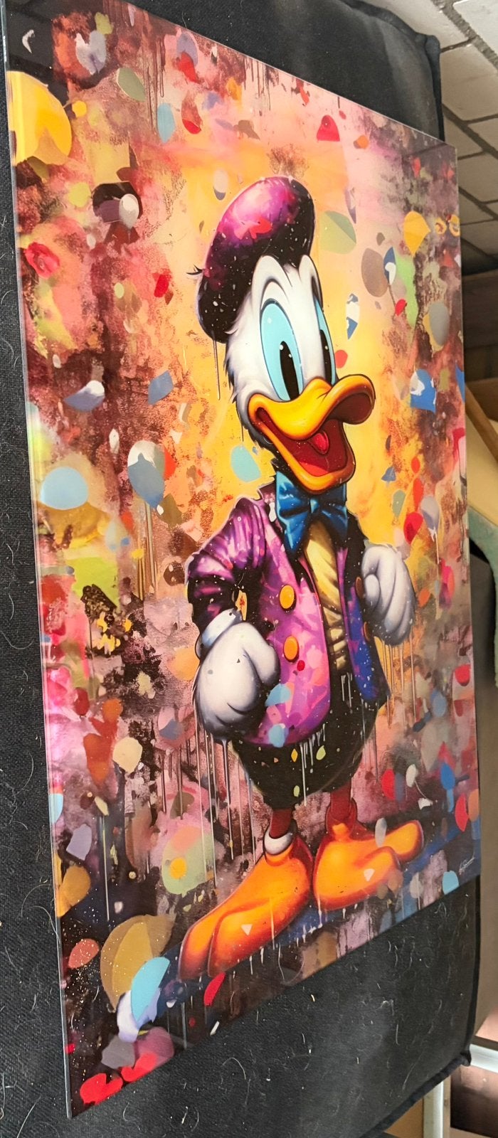 Glasschilderij, Ophalen, Zo goed als nieuw, Minder dan 50 cm, Schilderij