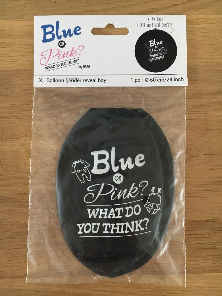 XL gender reveal confetti ballon jongen | geboorte zoon, Ophalen of Verzenden, Nieuw, Feestartikel, Geboorte of Huwelijk