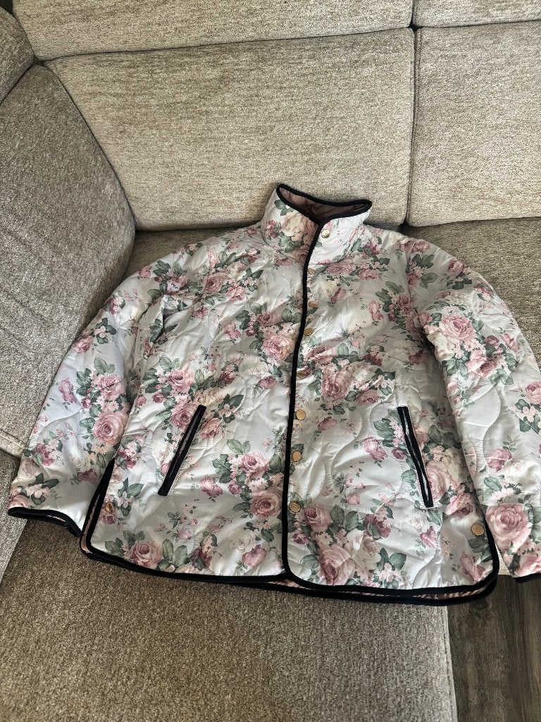 jas met bloemenprint, Ophalen, Nieuw, Maat 36 (S), Meerkleurig