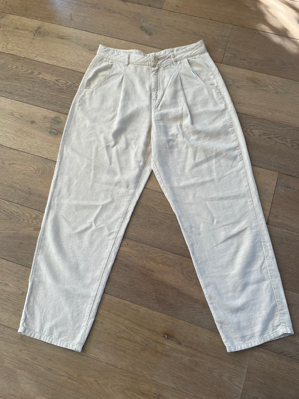Penn&Ink linnen broek, mt 40, Kleding | Dames, Maat 38/40 (M), Beige, Ophalen of Verzenden, Zo goed als nieuw