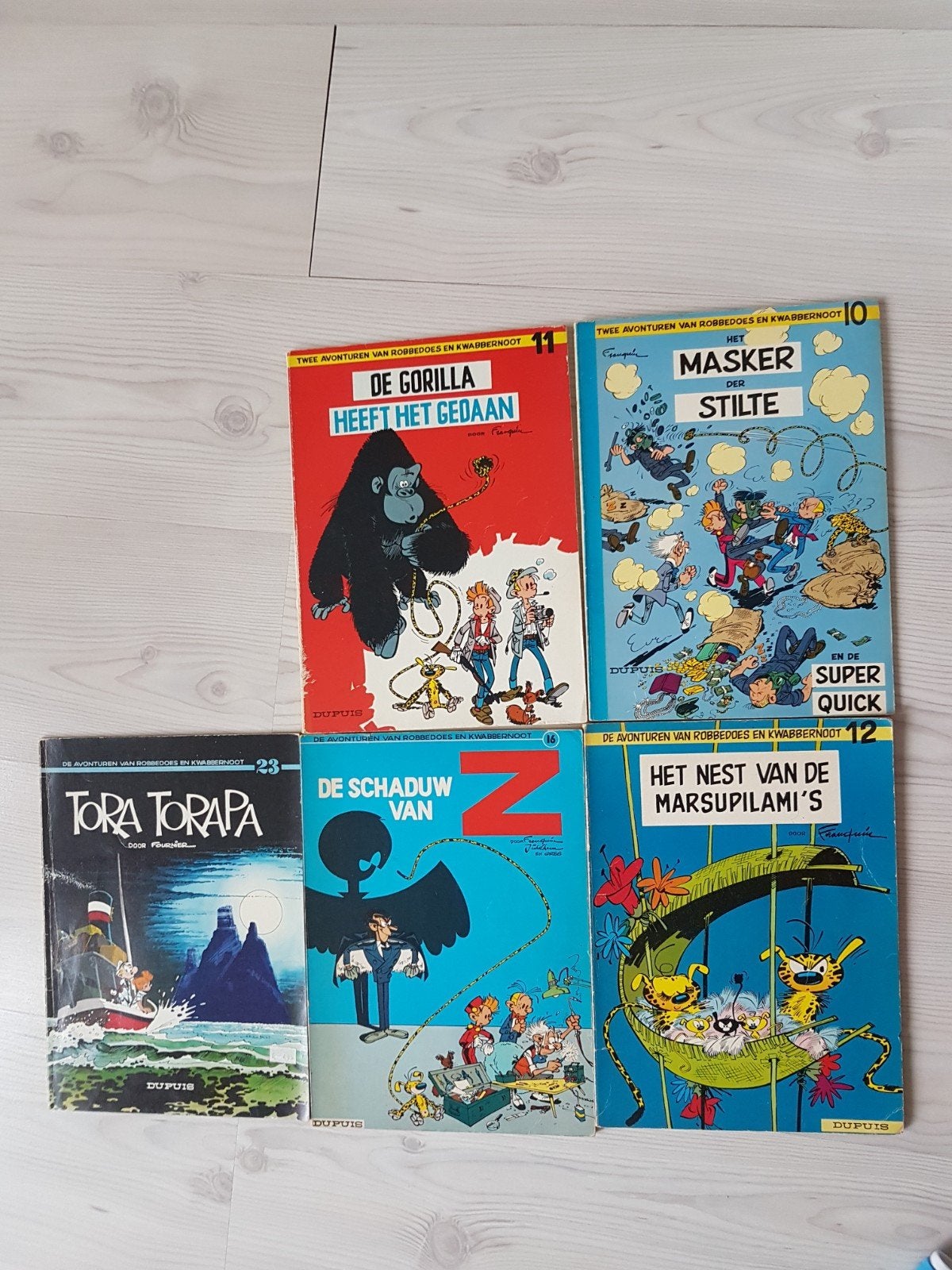 5 x Robbedoes & Kwabbernoot strips, Boeken, Stripboeken, Meerdere stripboeken, Ophalen of Verzenden, Gelezen