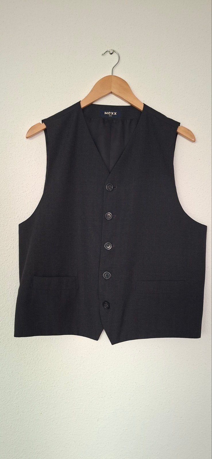 Mexx gilet maat L antraciet grijs / zwart, Mexx, Maat 52/54 (L), Zwart, Ophalen of Verzenden