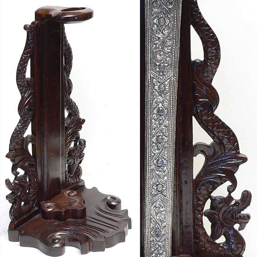 Keris houder met Naga's v. 1 Keris Java Bali Indonesie PL30, Ophalen of Verzenden