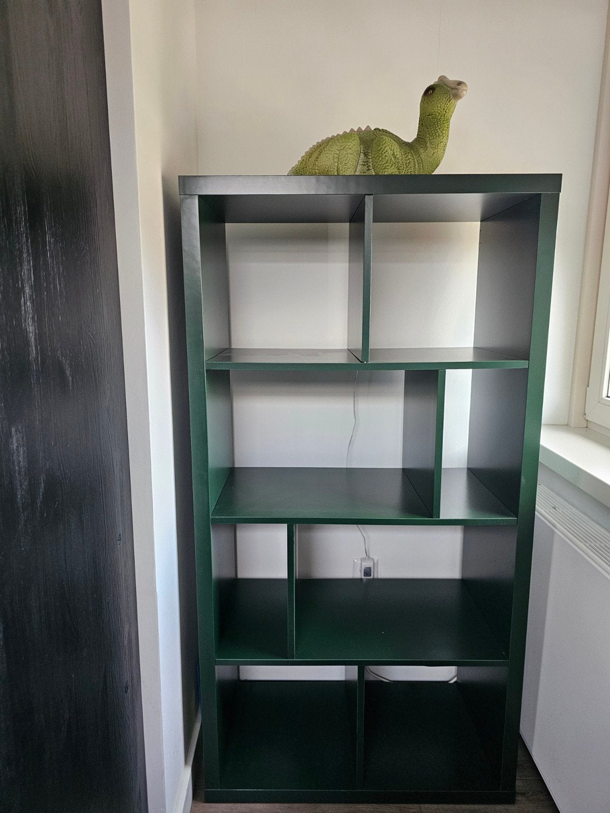 IKEA Kallax Vakkenkast - Donkergroen, Huis en Inrichting, Ophalen, Gebruikt, Modern, Scandinavisch, 100 tot 150 cm