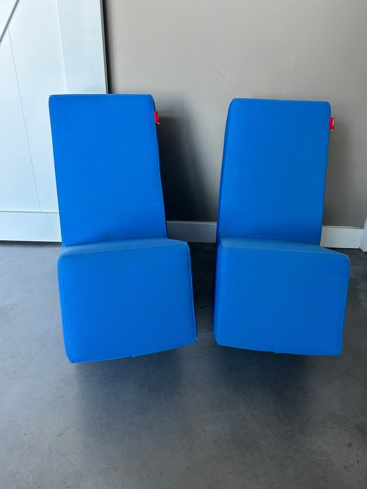 Twee blauwe Lummel zitelementen, Ophalen, Gebruikt, Twee, Blauw