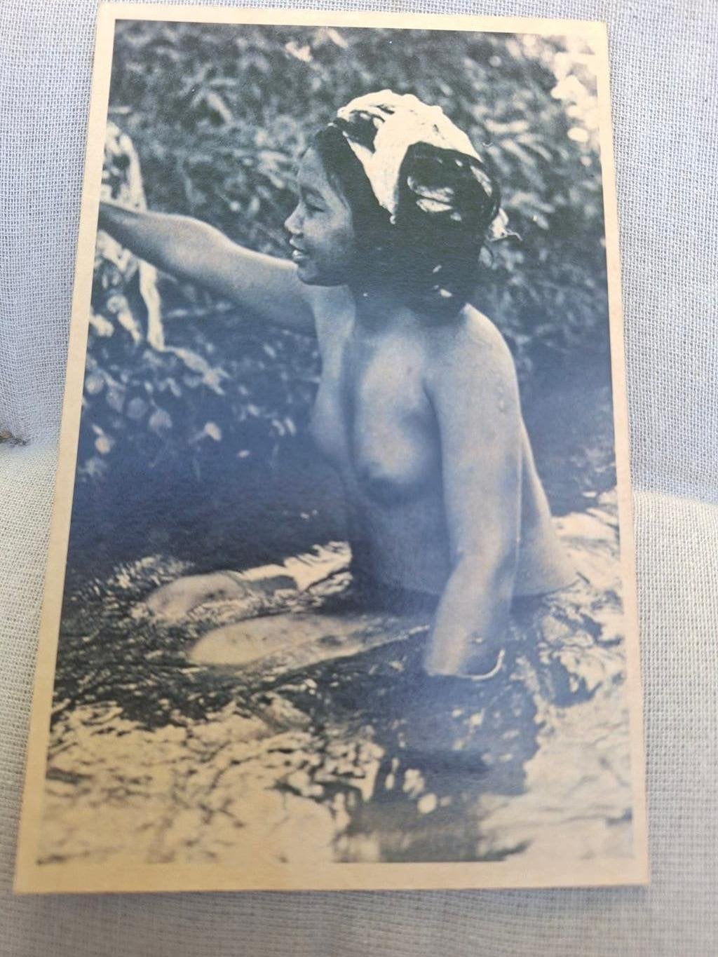 Bali Balinese schone aan het baden, Ophalen of Verzenden, 1920 tot 1940, Ongelopen, Duitsland