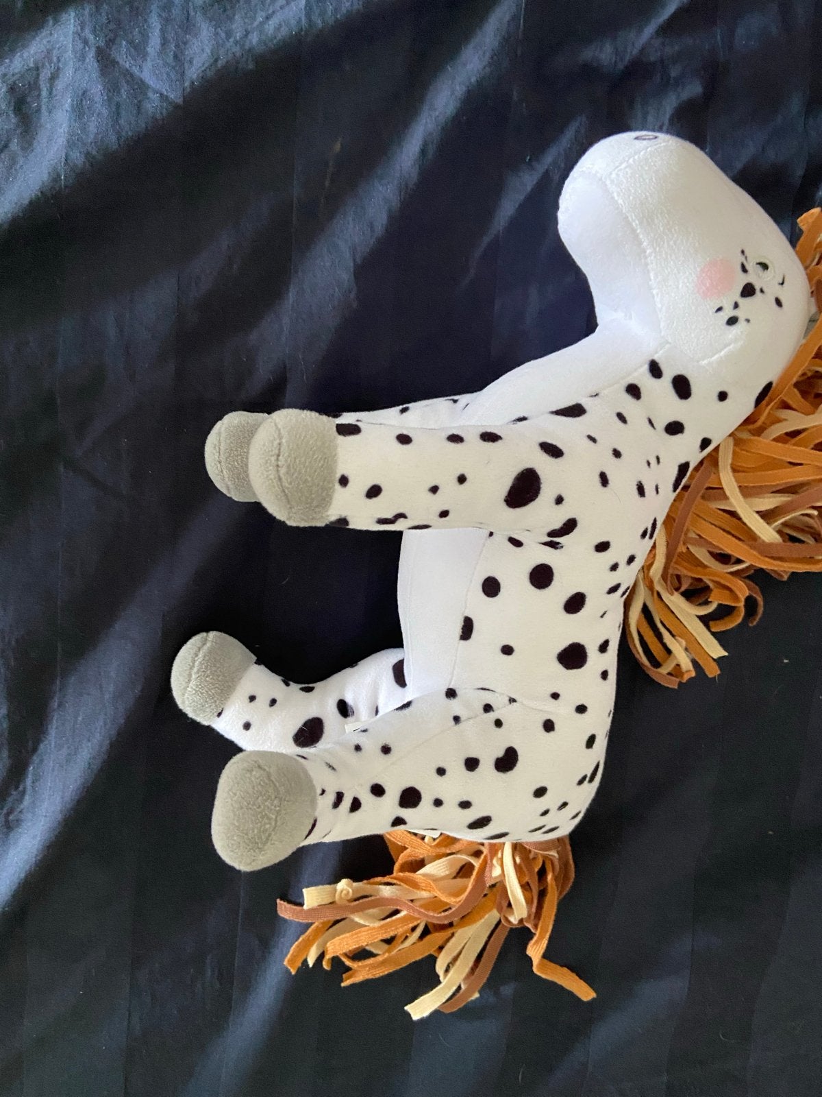 Schattig Dalmatiër Paard Knuffel - Zo goed als nieuw, Paard, Overige merken, Overige karakters, Ophalen of Verzenden