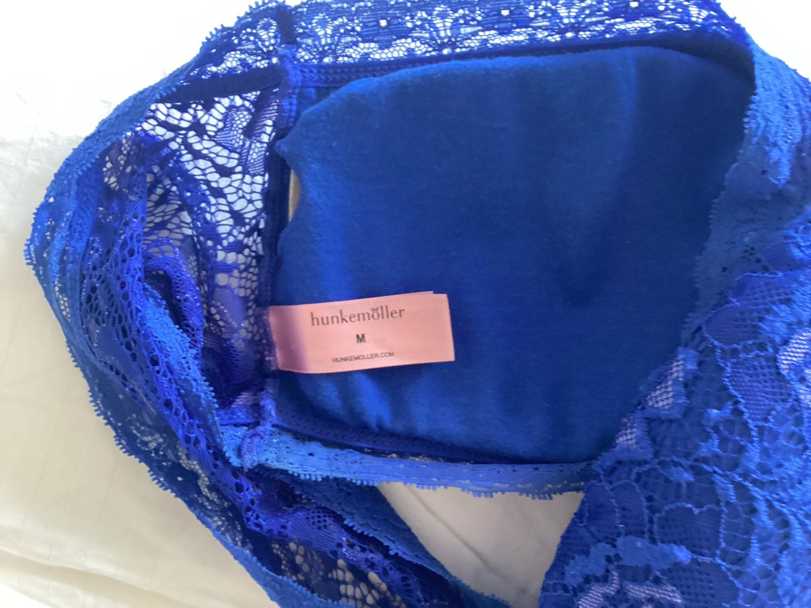 Hunkemöller blauwe kanten bralette, Ophalen of Verzenden, Blauw, BH