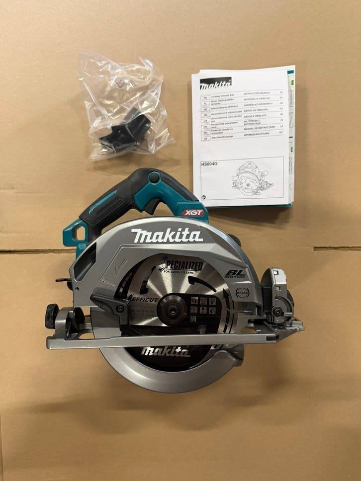 Makita hs004gz circelzaag incl mbox, Cirkelzaag, Ophalen of Verzenden, Zo goed als nieuw, 30 tot 70 mm