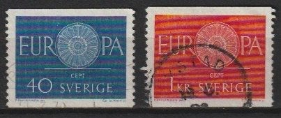 Zweden Michel 463 + 464, Ophalen of Verzenden, Zweden, Gestempeld