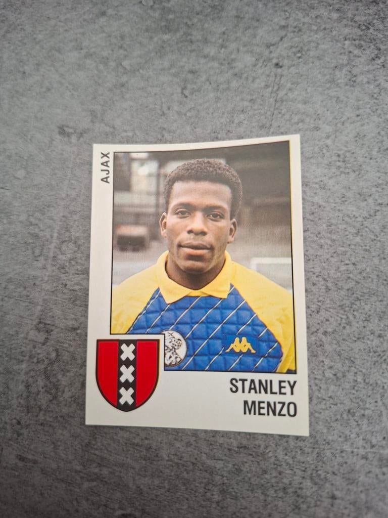 Panini sticker Voetbal 89. Keeper Stenley Menzo Ajax., Verzenden, Zo goed als nieuw, Sticker