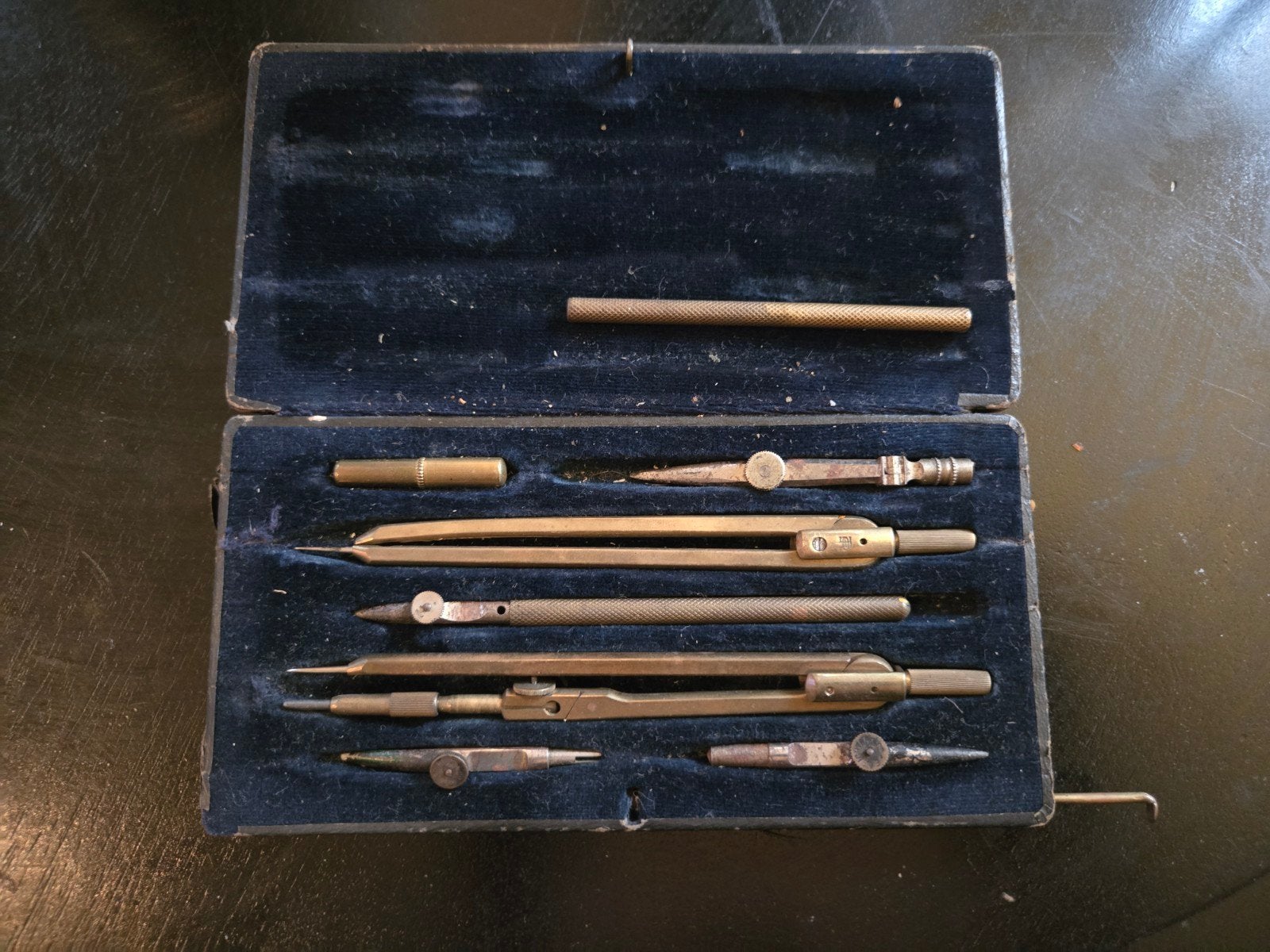 Antieke passer set E.O. Richter & Co. Chemnitz, Antiek en Kunst, Ophalen of Verzenden