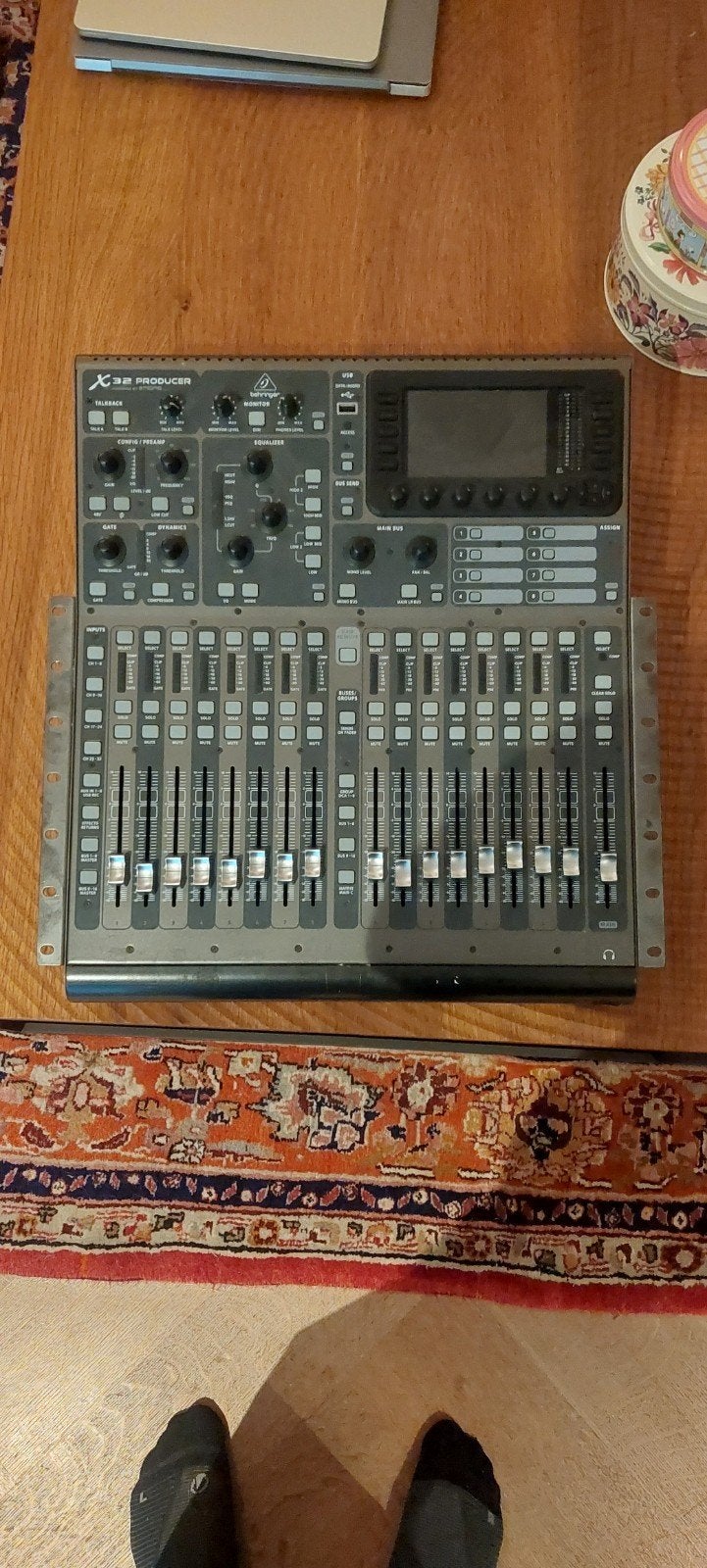 Behringer X32 Producer, Ophalen, Zo goed als nieuw, 20 kanalen of meer, Microfooningang