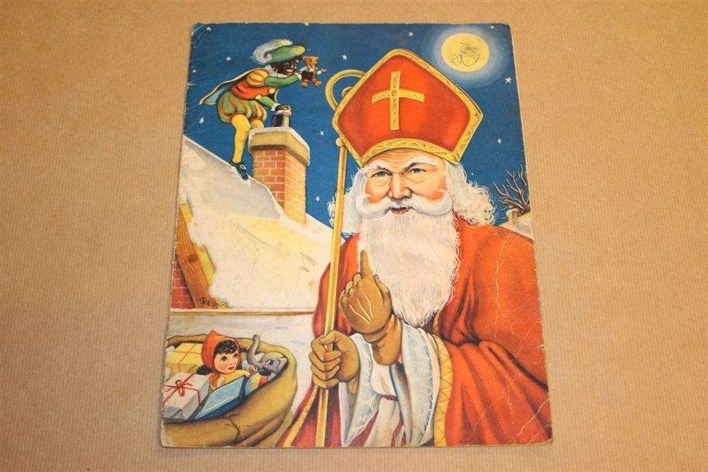 Oud Sinterklaas prentenboek - Circa 1960, Ophalen of Verzenden, Gelezen