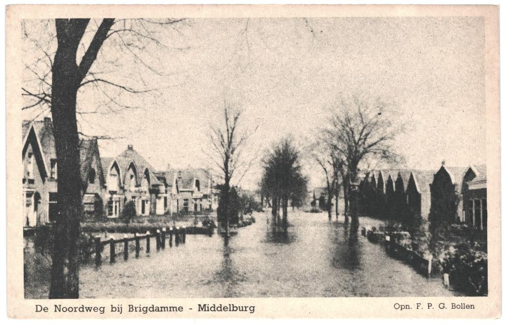 992429 Middelburg ZL Jr 40 Noordweg Brigdamme onbeschreven, Ophalen of Verzenden, 1940 tot 1960, Zeeland