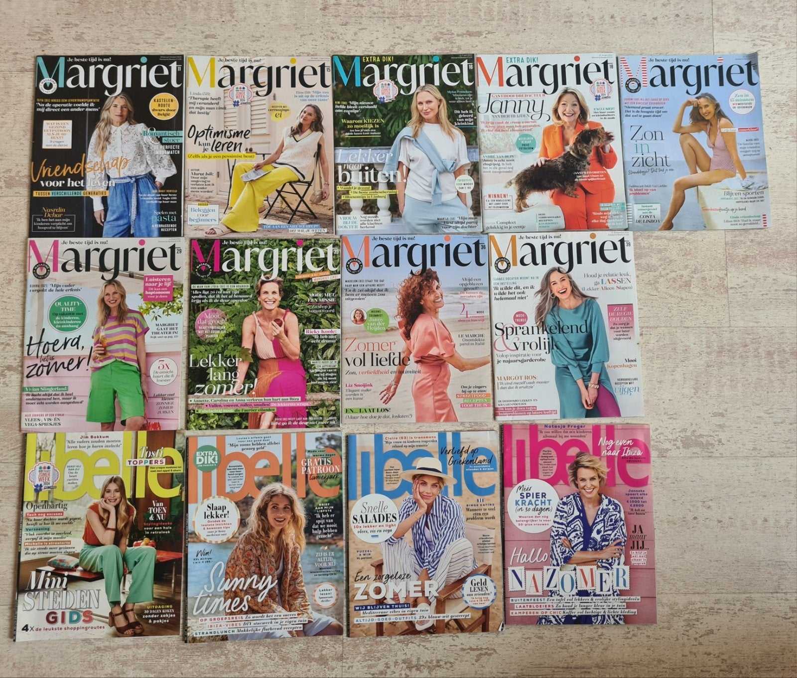 Margriet en Libelle, 13 stuks., Boeken, Tijdschriften en Kranten, Ophalen of Verzenden, Zo goed als nieuw, Damesbladen