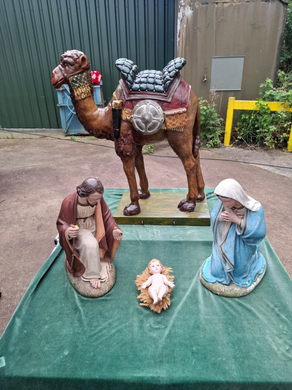 Grote Kerststal Beelden Set - Kameel, Jozef, Maria, Jezus, Ophalen of Verzenden
