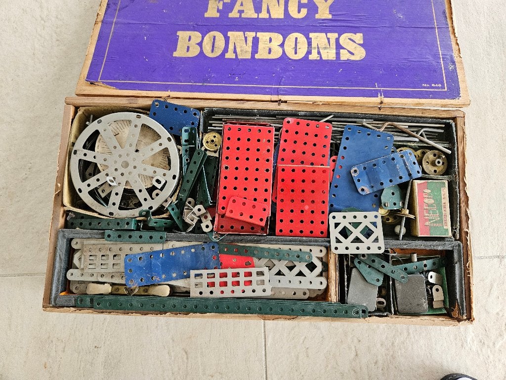 Vintage Meccano Bouwdoos - Diverse Onderdelen, Ophalen