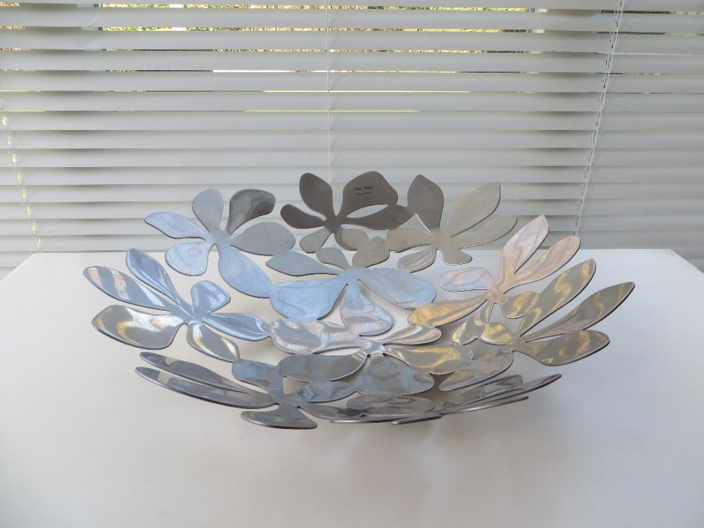 IKEA Fruitschaal DESIGN: Mariska Mulder  Zilver Aluminium Ro, Overige materialen, Schaal, Rond, Ophalen of Verzenden