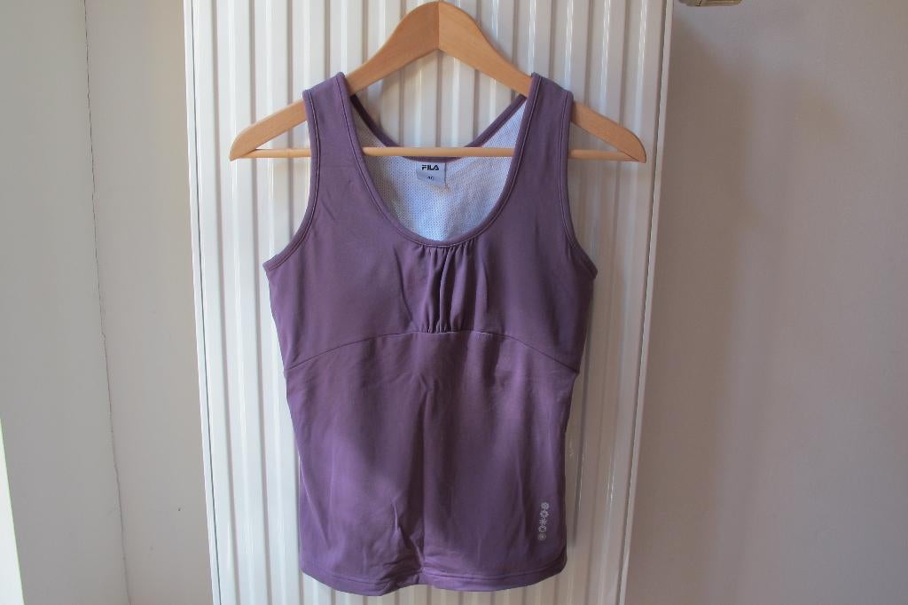 Purple work out tank top (Fila), Maat 38/40 (M), Paars, Nieuw, Ophalen of Verzenden
