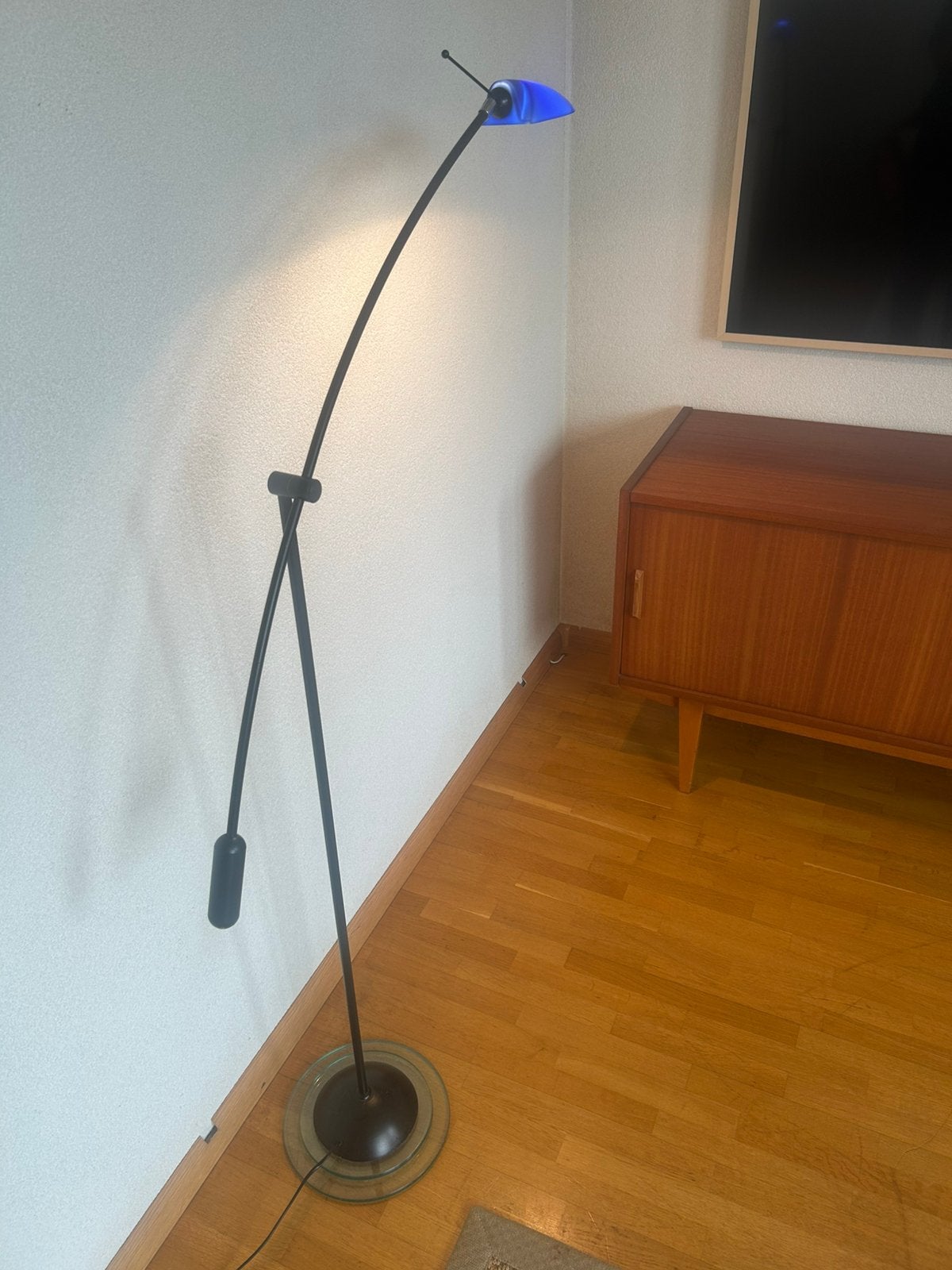 Retro vloerlamp jaren 80/90 hengel lamp minimalistisch, Ophalen, Gebruikt, 150 tot 200 cm