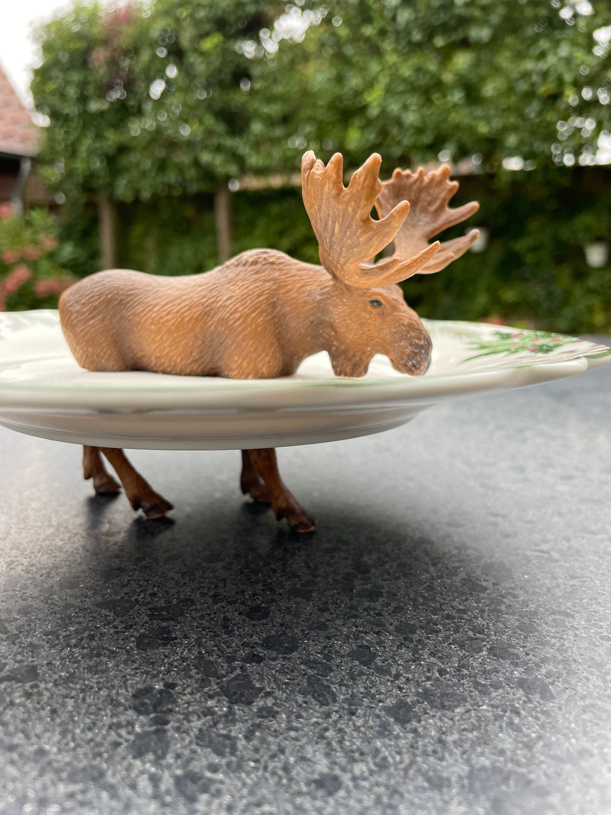 Uniek kerstbord met eland, Ophalen of Verzenden, Nieuw
