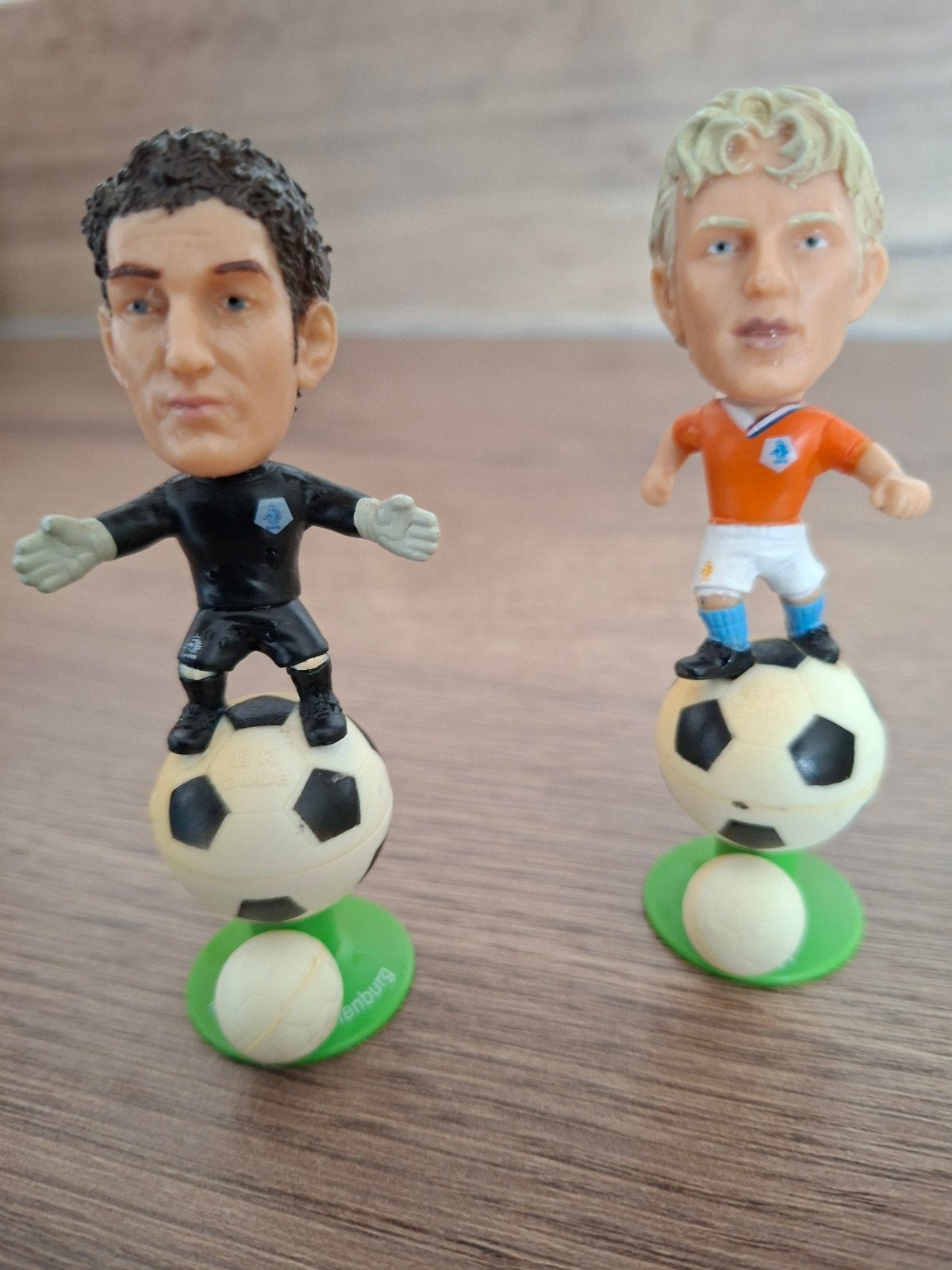 Voetbalfiguren Dirk Kuyt & Maarten Stekelenburg, Verzamelen, Ophalen, Gebruikt, Overige sporten, Beeldje of Poppetje