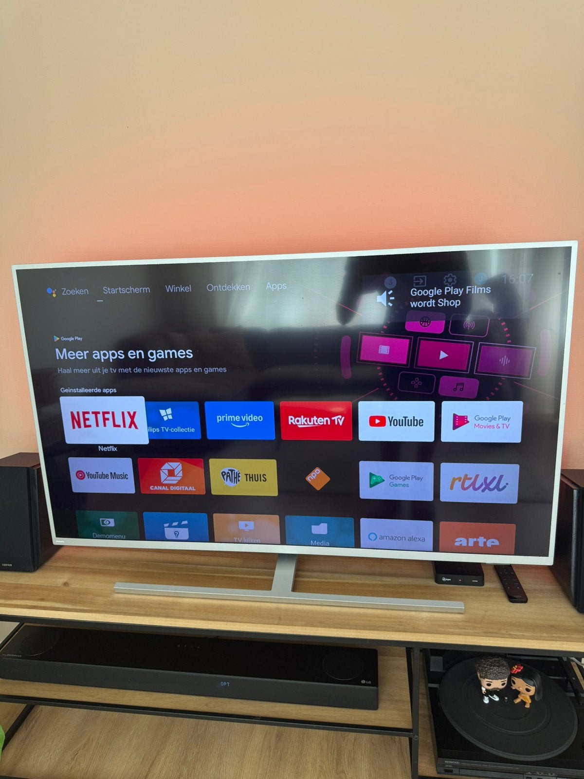 Philips 50 inch 4k smart tv, Ophalen, Philips, LED, 50 Hz