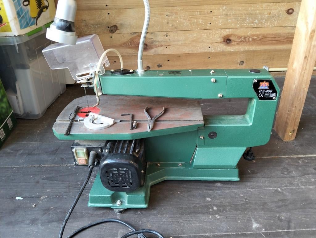 Topcraft electrische figuurzaag, Doe-het-zelf en Verbouw, Gereedschap | Zaagmachines, Ophalen, Gebruikt, 30 tot 70 mm, Figuurzaag