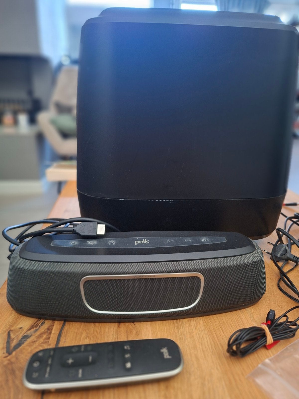 Polk Magnifi mini soundbar met subwoofer en afstandsbedienin, Gebruikt, Losse componenten, Speakers, Ophalen