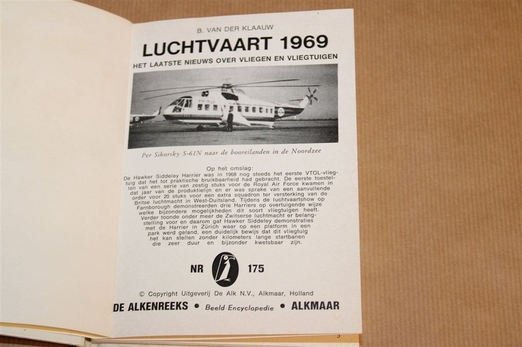 Luchtvaart 1969 — Vliegtuigen & Nieuws Alkenreeks, Verzamelen, Luchtvaart en Vliegtuigspotten, Gebruikt, Schaalmodel, -, -