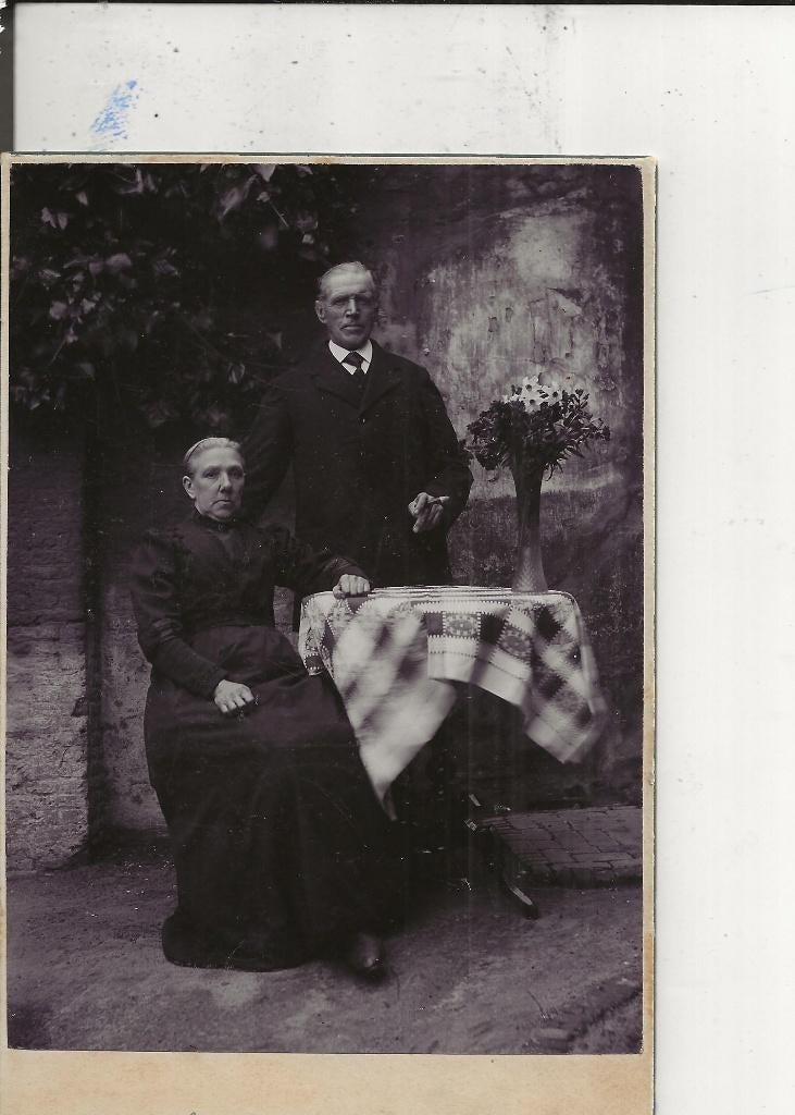 Poeldijk Echtpaar Willem Valstar en Chr van Spronsen, Verzamelen, Ophalen of Verzenden, Voor 1920, Ongelopen, Zuid-Holland