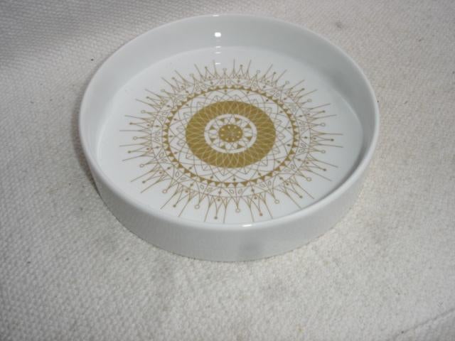 Vintage Hans Theo Baumann Gold schaal Rosenthal Studio Line, Ophalen of Verzenden