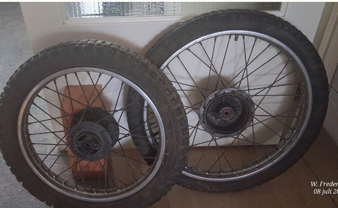 Wielen + band Yamaha DT50 DT50MX, Ophalen, Gebruikt, Overige typen, Yamaha