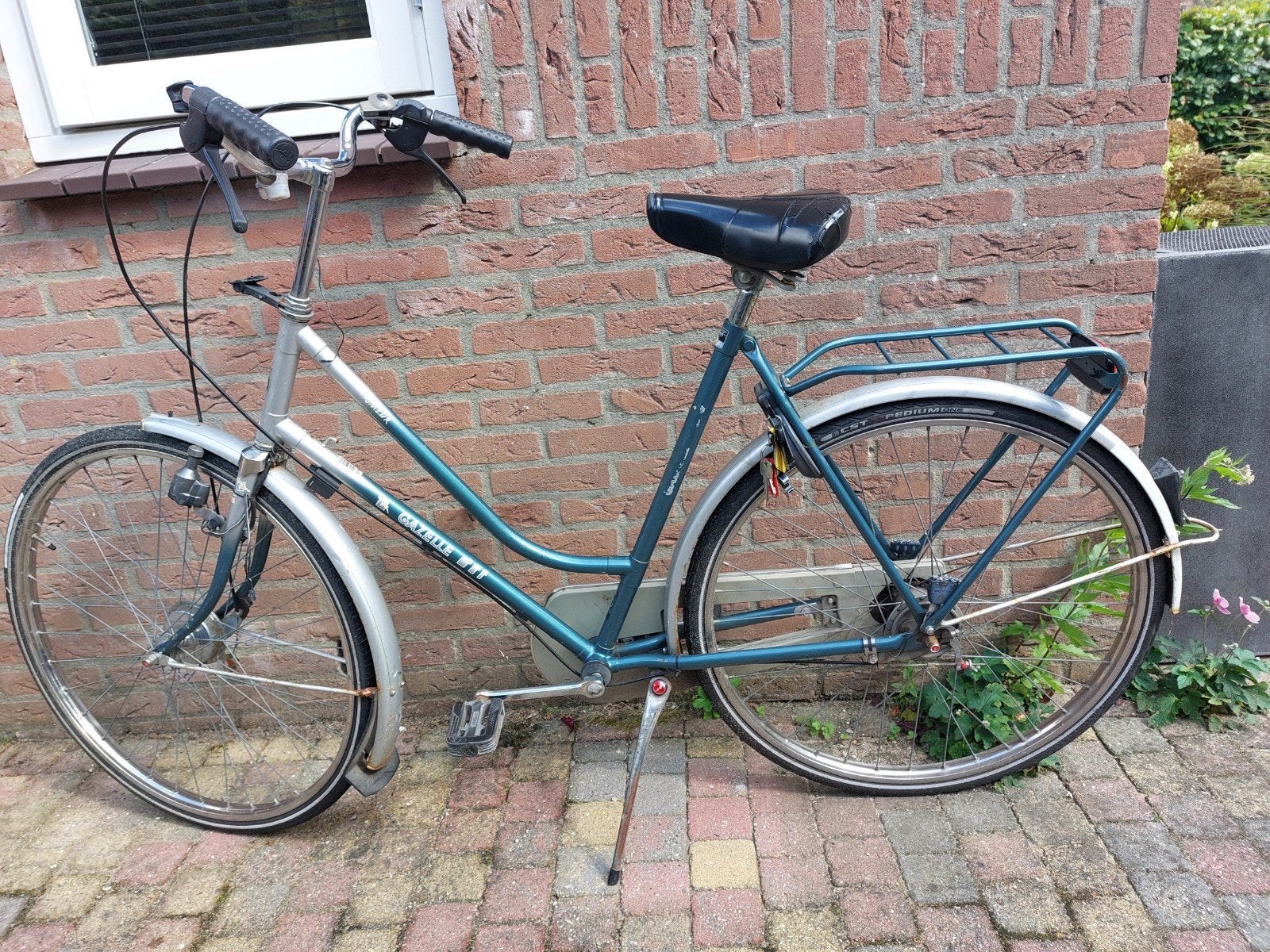 Gazelle Primeur stadsfiets dames maat 53, Ophalen, Jaren '60 of nieuwer, 51 tot 55 cm, Schijfrem