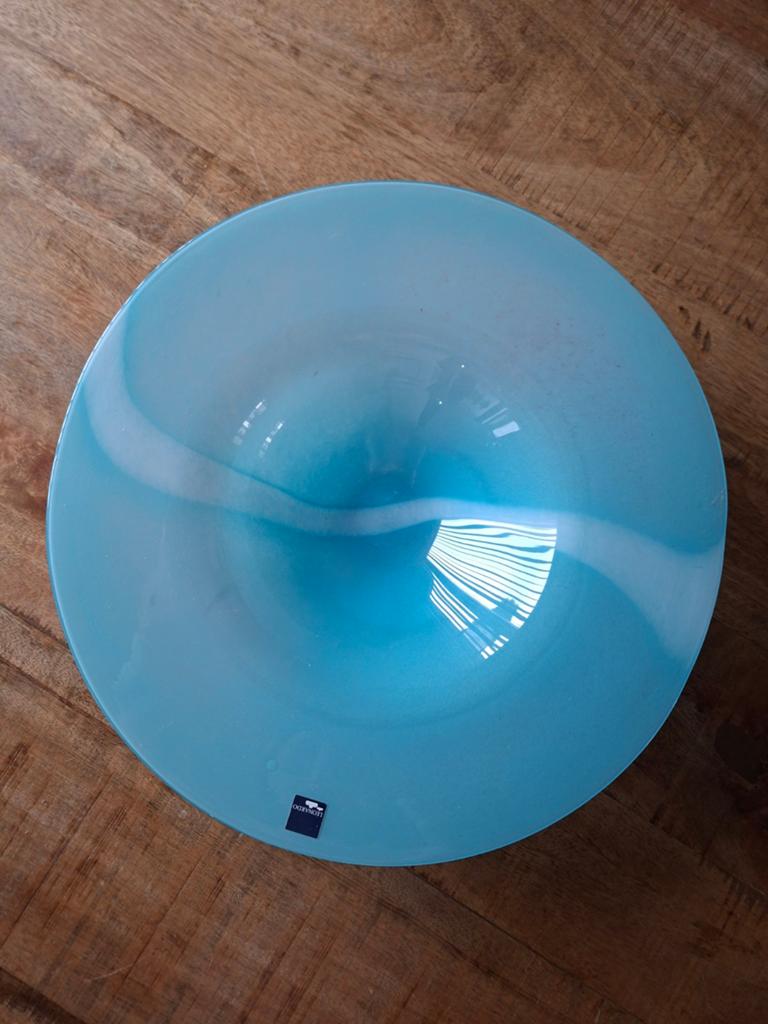 Glazen schaal, Huis en Inrichting, Ophalen, Zo goed als nieuw, Rond, Glas